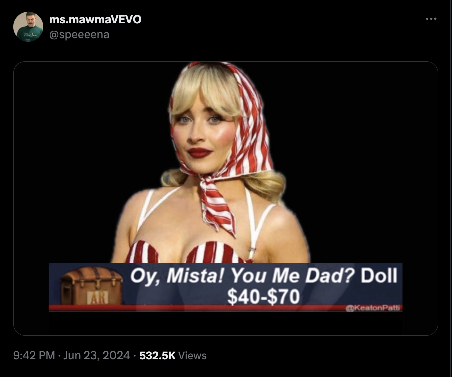 screenshot - ms.mawmaVEVO Ar Oy, Mista! You Me Dad? Doll Views $40$70 KeatonPatti